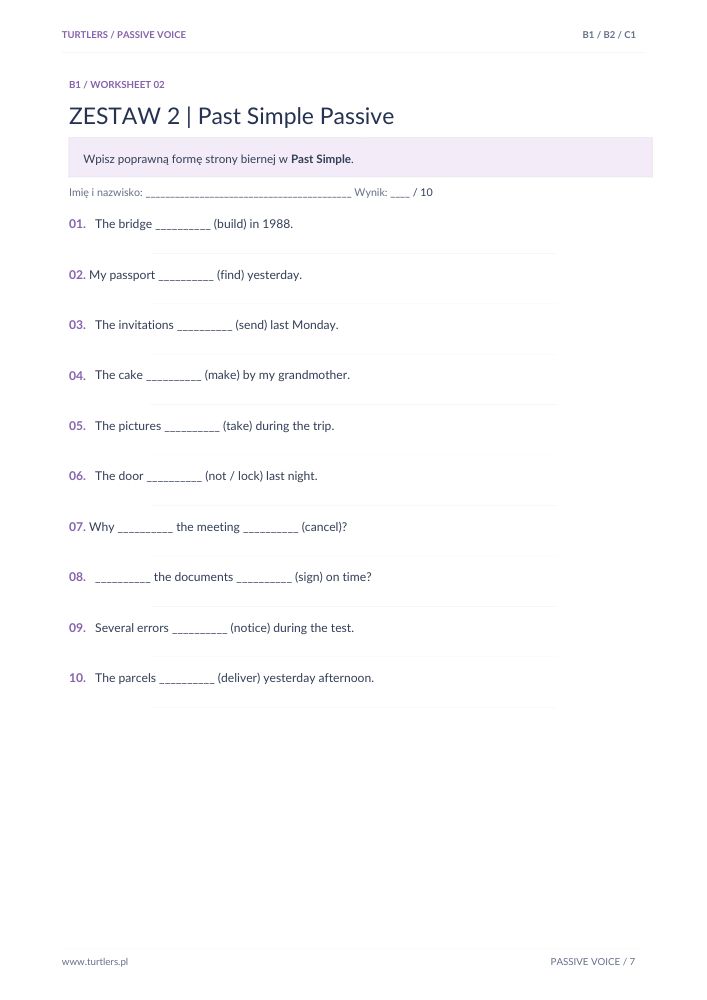 PASSIVE VOICE | B1 / B2 / C1 | TEORIA + PRAKTYKA