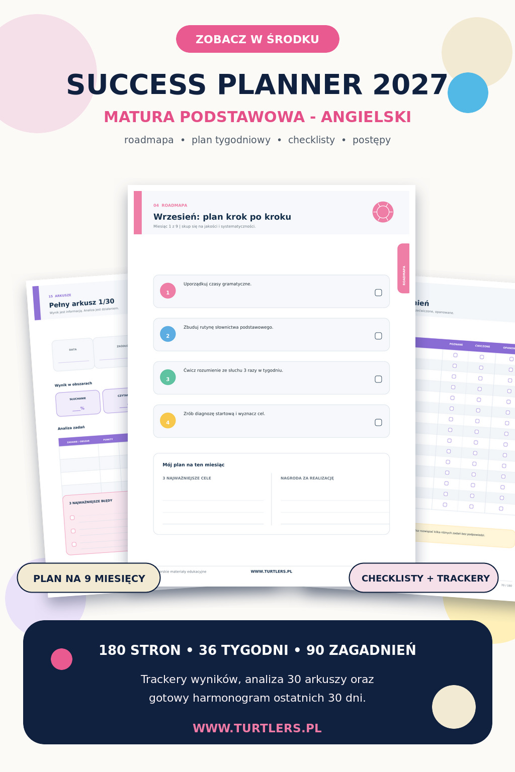 ZESTAW MATURALNY: MATURA PODSTAWA + PLANNER GRATIS! 
