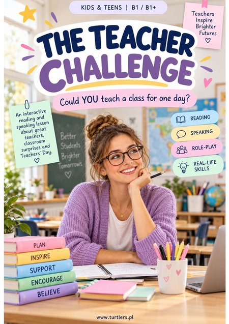 THE TEACHER CHALLENGE | SPEAKING DLA DZIECI I MŁODZIEŻY B1 