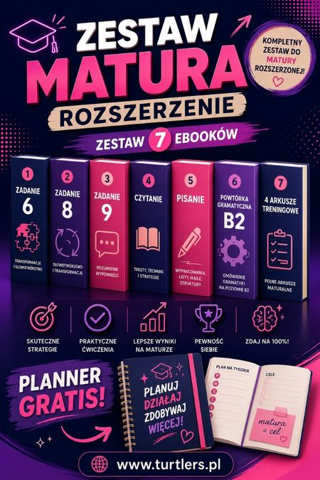 ZESTAW MATURALNY: MATURA ROZSZERZONA + PLANNER GRATIS! 