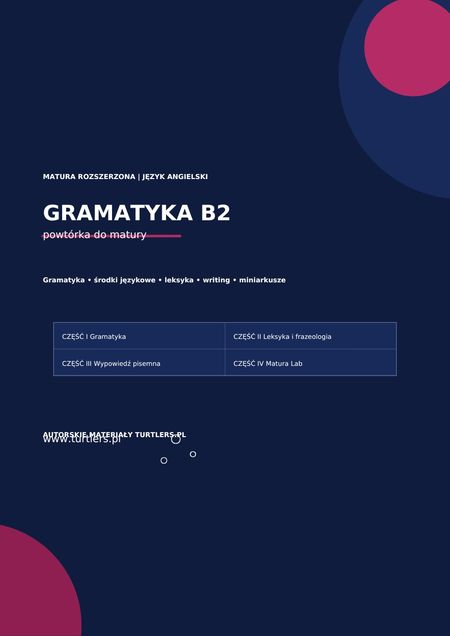 KOMPLEKSOWA POWTÓRKA MATURALNA: GRAMATYKA POZIOM ROZSZERZONY B2