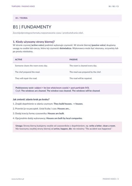 PASSIVE VOICE | B1 / B2 / C1 | TEORIA + PRAKTYKA