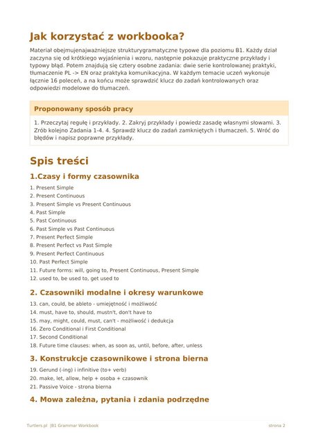 GRAMMAR WORKBOOK B1 