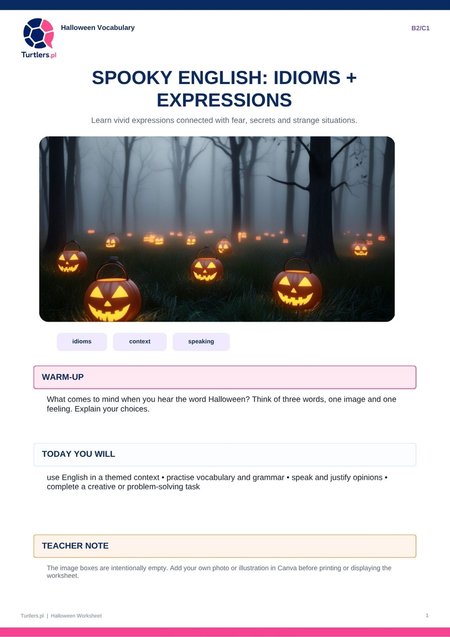 HALLOWEEN | IDIOMS & SPOOKY ENGLISH | B2/C1
