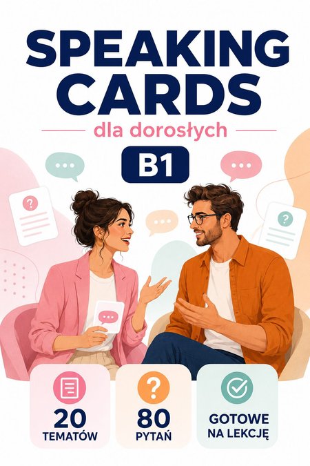 20 SPEAKING CARDS DLA DOROSŁYCH ( B1)