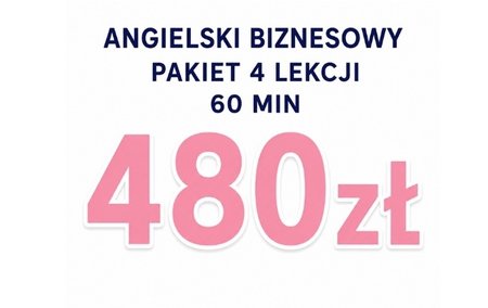 Pakiet 4 lekcji (angielski biznesowy ) 