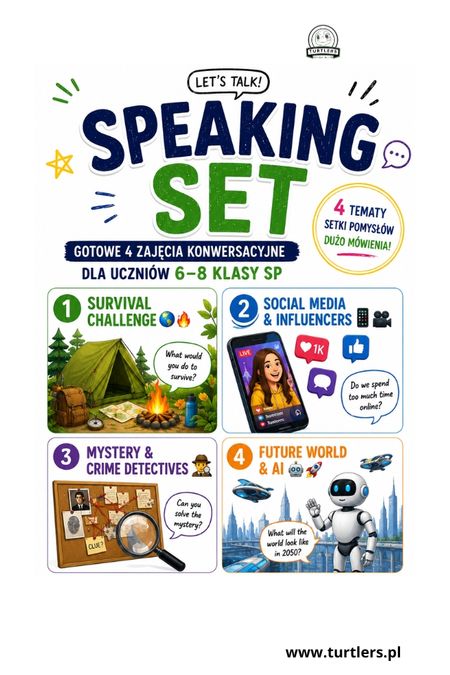 SPEAKING SET 1 : ANGIELSKI DLA DZIECI 6 - 8 KLASA SP 