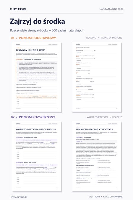 REPETYTORIUM MATURALNE: ZADANIA EGZAMINACYJNE | PODSTAWA | ROZSZERZENIE